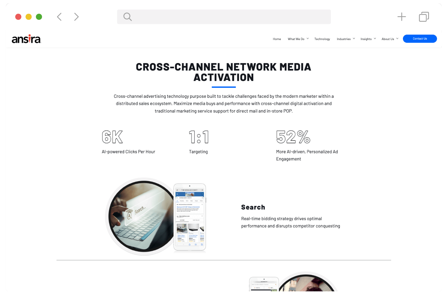 Cross-Channel Screen