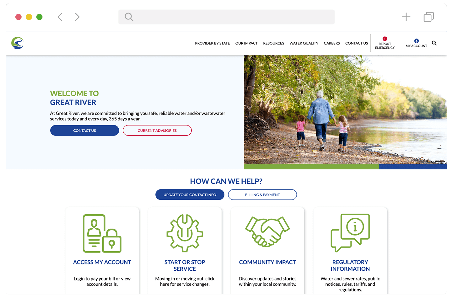 Utility Operating Company (UOC) Screen