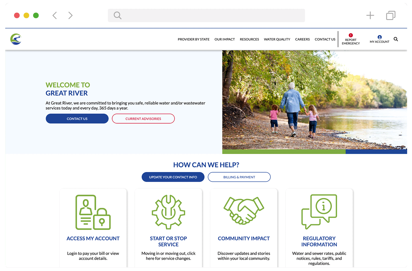 Utility Operating Company (UOC) Screen