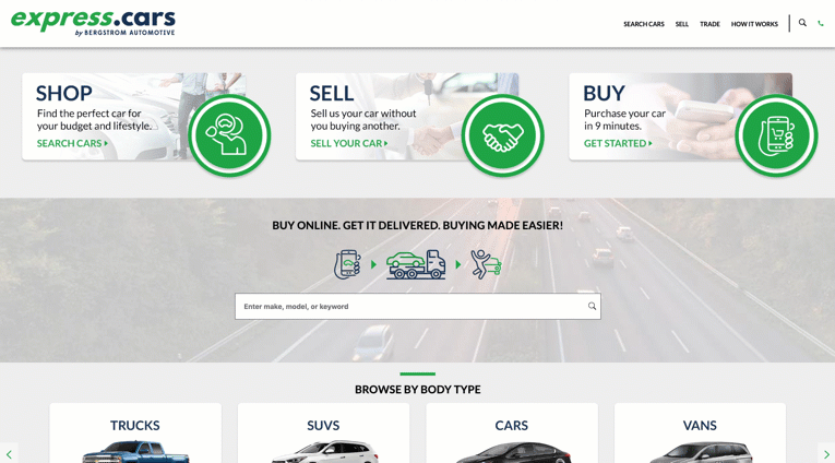 Express Cars on Mobile