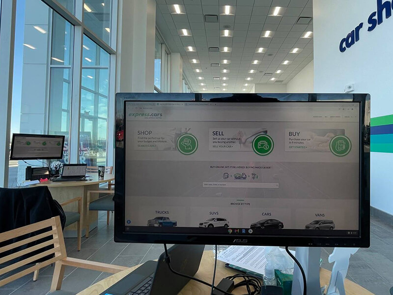 Dealership Computer Screen