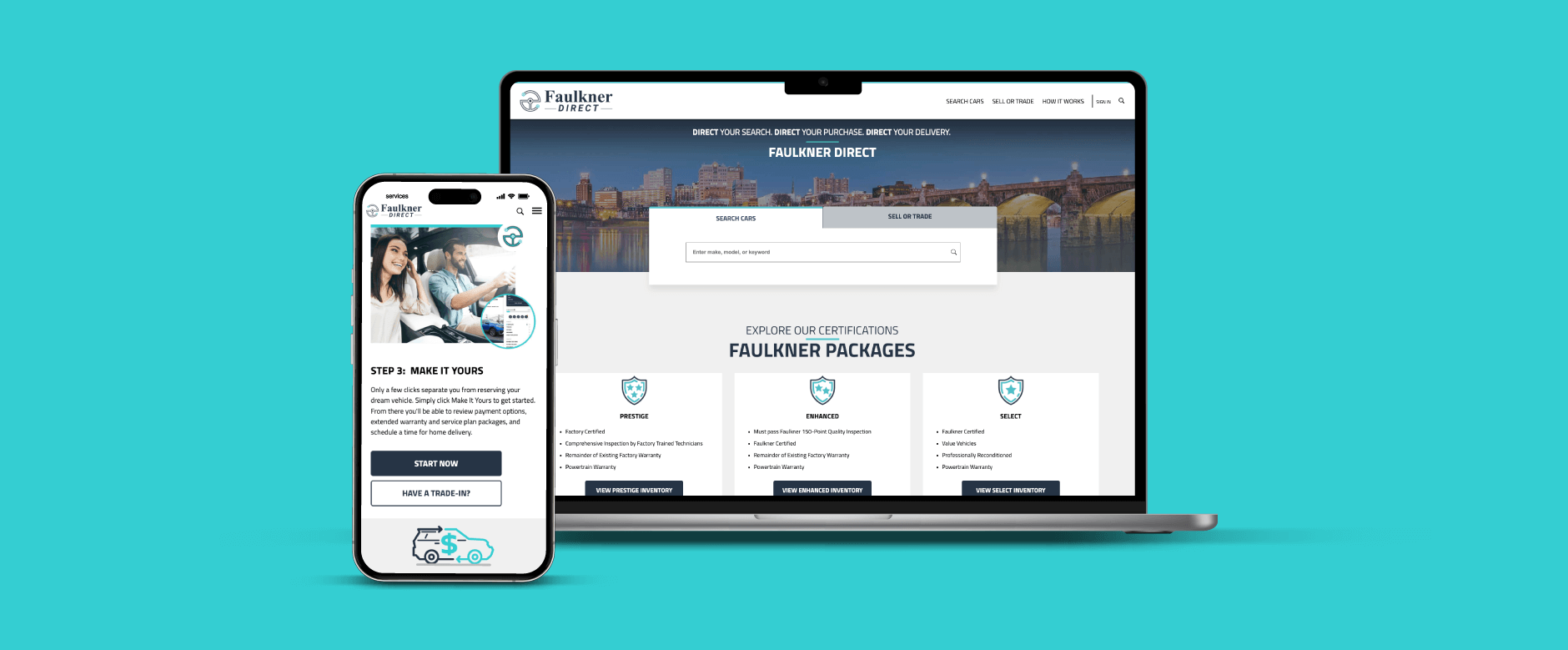 Faulkner Direct Screen with Border