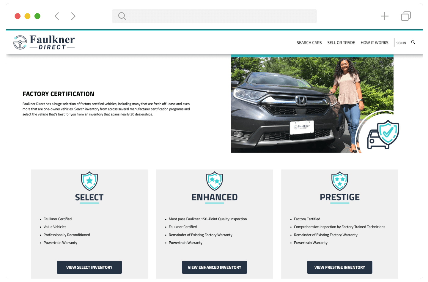 Certification Screen