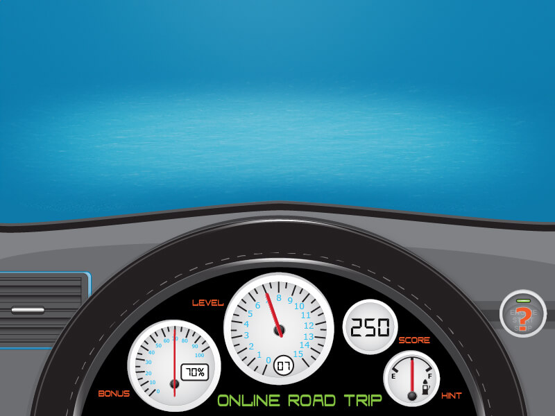 Online Road Trip Home Screen